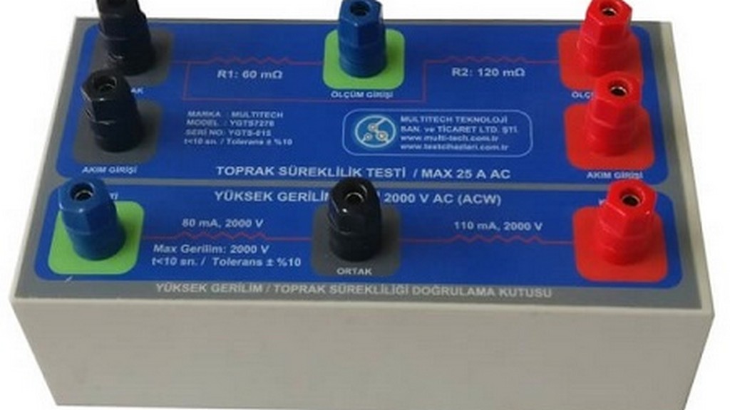 Yüksek Gerilim ve Toprak Sürekliliği Doğrulama Kutusu